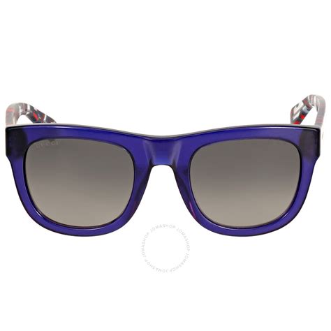 navy blue gucci sunglasses|gucci blue sunglasses plastic.